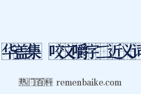华盖集·咬文嚼字二近义词是什么意思的图片